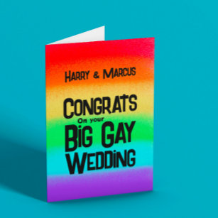 LGBTQ Wedding Congratulations  Card
