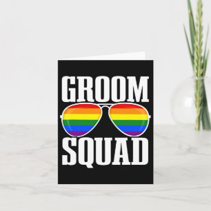 Lgbtq Wedding - Gay Pride Flag - Proud Groom - Gro Card