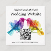 LGBTQ+ wedding website Rainbow Lovebirds