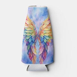 LGBTQ wings on a card Bottle Cooler