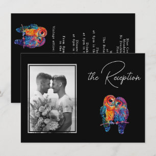 LGBTQ+ with photo Reception Details Eternal Unity Enclosure Card