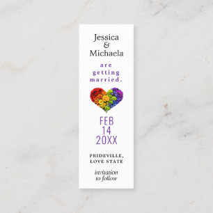 LGBTQ+ with QR 🌈 Flourish Together Mini Save Calling Card