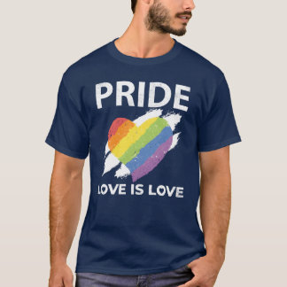 LGBTQAI Pride Love is Love retro T-Shirt