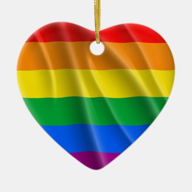 LGBTQI PRIDE CERAMIC TREE DECORATION (Front)