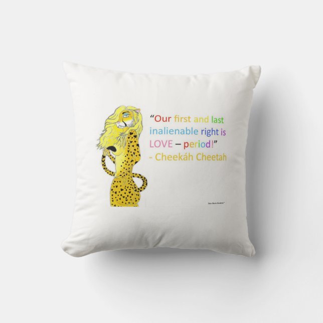 LGBTQI Tolerance Throw Pillow (Front)