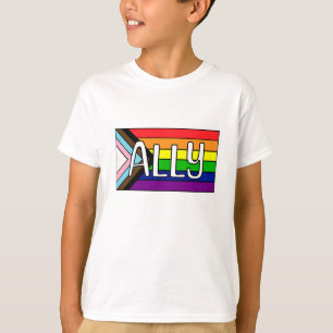 LGBTQIA+ Ally   Rainbow Flag T-Shirt
