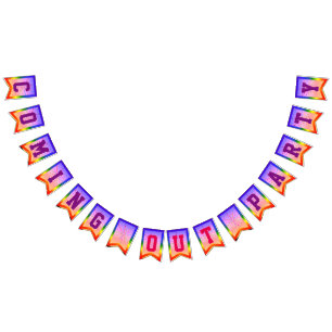 LGBTQIA - Gay Pride Coming Out Party Bunting