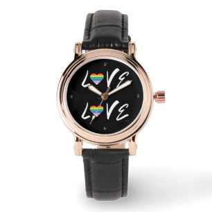 LGBTQIA HEART, Pride Rainbow Love Watch