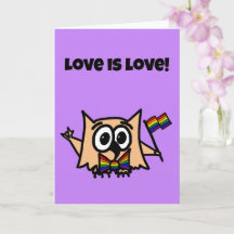 LGBTQIA+ Love is Love Pride with Ollie the Owl