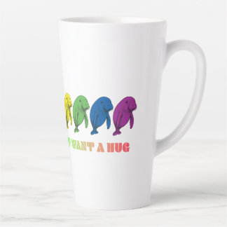 LGBTQIA+ Manatees just want a hug Latte Mug