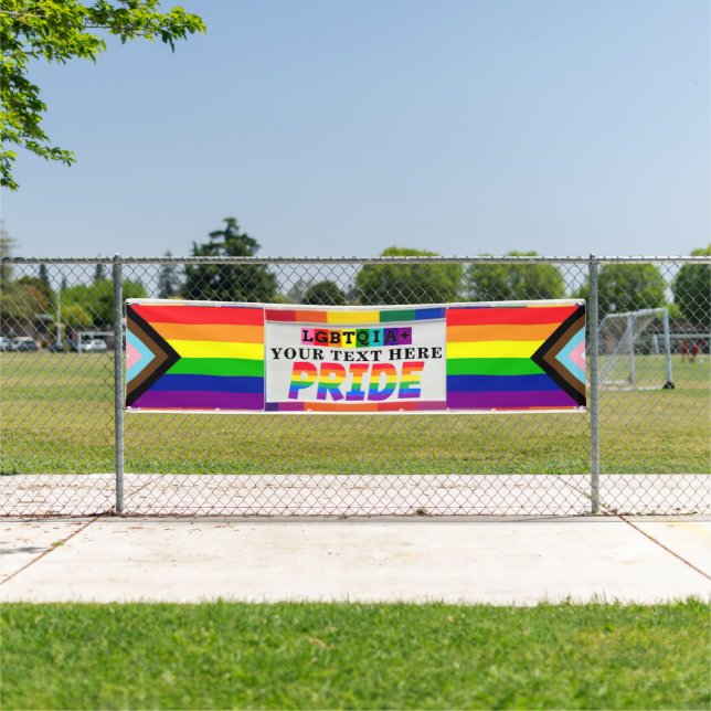 LGBTQIA+ PERSONALIZED GAY PRIDE Wall and Parade Banner (Insitu)