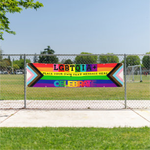 LGBTQIA+ PERSONALIZED GAY PRIDE Wall and Parade Banner