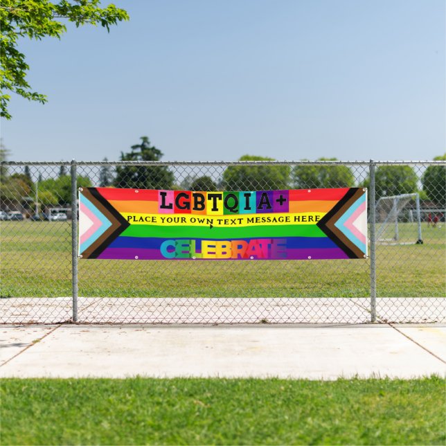 LGBTQIA+ PERSONALIZED GAY PRIDE Wall and Parade Banner (Insitu)