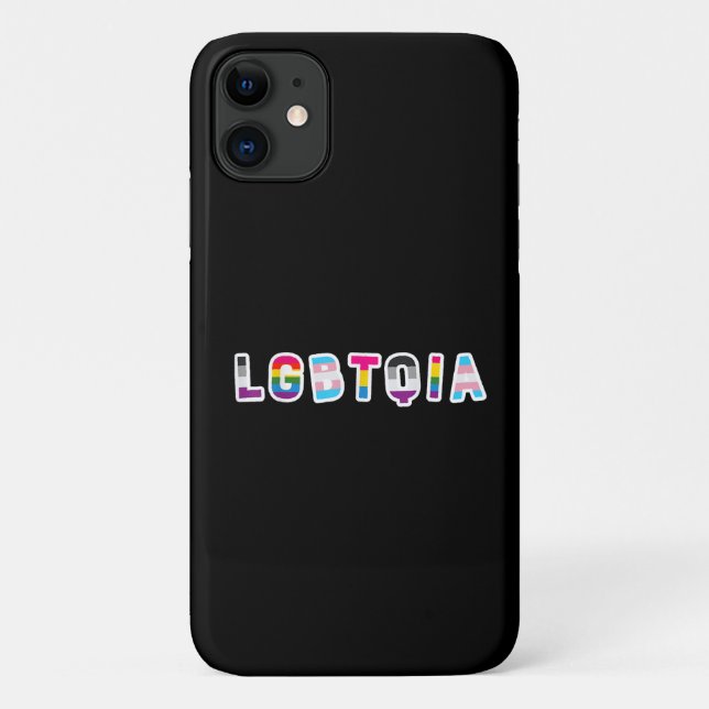 LGBTQIA Pride Flag  LGBT Asexual Bi Pansexual Case-Mate iPhone Case (Back)