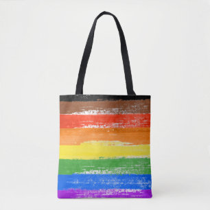 LGBTQIA+ Pride Paint Tote Bag