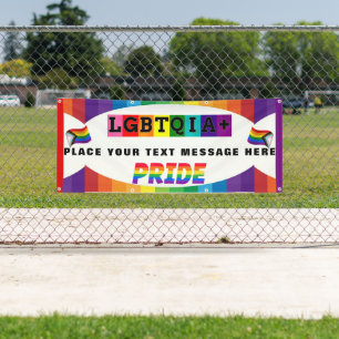 LGBTQIA+ PRIDE Parade and Wall Personalised Banner