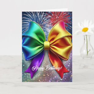 LGBTQIA Rainbow Birthday Card