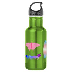 LGBTQIA Transgender Pride Caterpillar to Butterfly 532 Ml Water Bottle