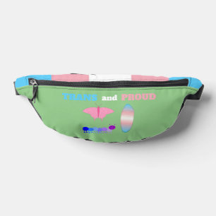 LGBTQIA Transgender Pride Caterpillar to Butterfly Bum Bags