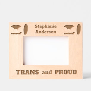 LGBTQIA Transgender Pride Caterpillar to Butterfly Etched Frames