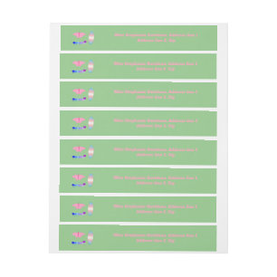LGBTQIA Transgender Pride Caterpillar to Butterfly Wraparound Address Label
