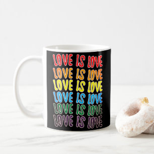 LgbtqLove is Love Typography Coffee Mug