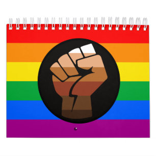 LGBTQPOC Pride Button Ceramic Ball Christmas Ornam Calendar