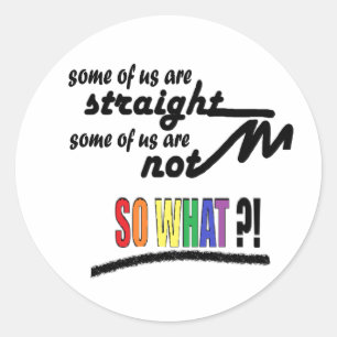LGBTQs / PRIDE Classic Round Sticker