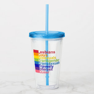 LGBTTTIQ ACRYLIC TUMBLER