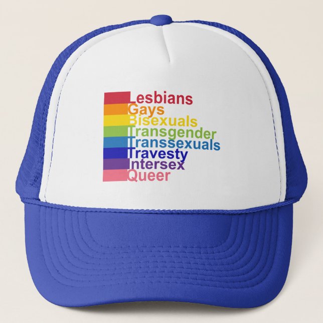 LGBTTTIQ TRUCKER HAT (Front)
