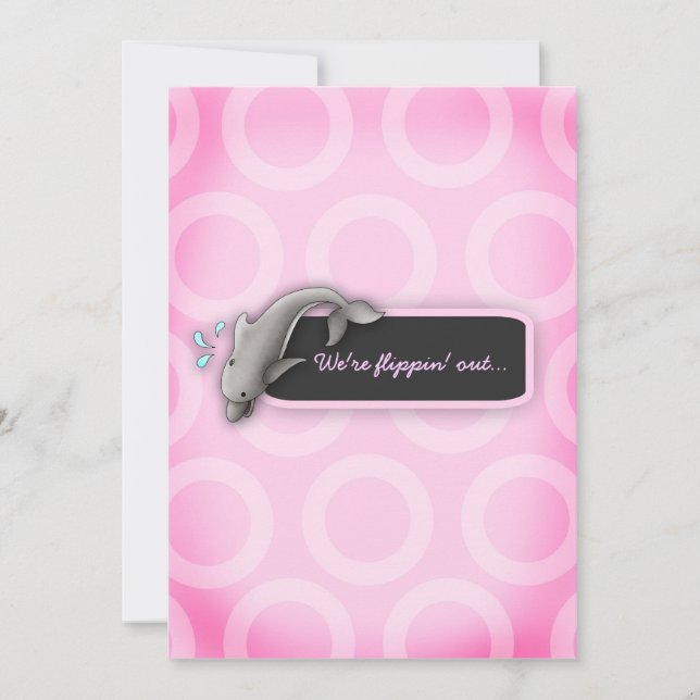 LGC | Flippin' Out Girl Baby Shower Invitation (Front)