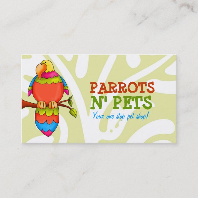 LGC | Parrots N' Pets Business Card (Front)