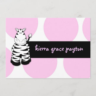 LGC | Pinkie the Zebra Invitation
