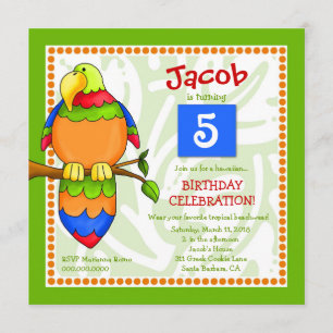 LGC   Tropical Parrot-dise Invitation