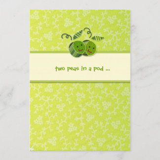LGC | Two Peas in a Pod Twin Invitation