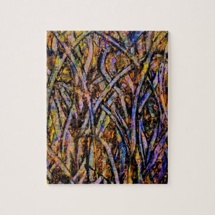 lgcarnivalglassgrasswithorangenmoldfungus jigsaw puzzle