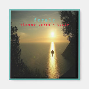 LGR003 ROCK OF FERALE - Cinque terre - Fridge Magnet