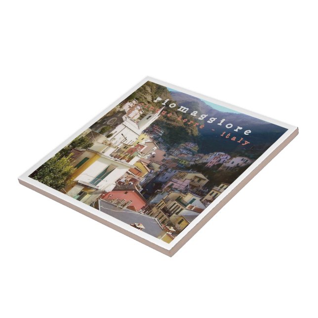 LGR005 RIOMAGGIORE - Cinque Terre - Italy - Ceramic Tile (Side)