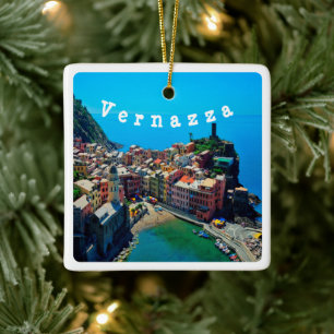LGR022 VERNAZZA - Cinque Terre - Liguria, Ceramic Ornament