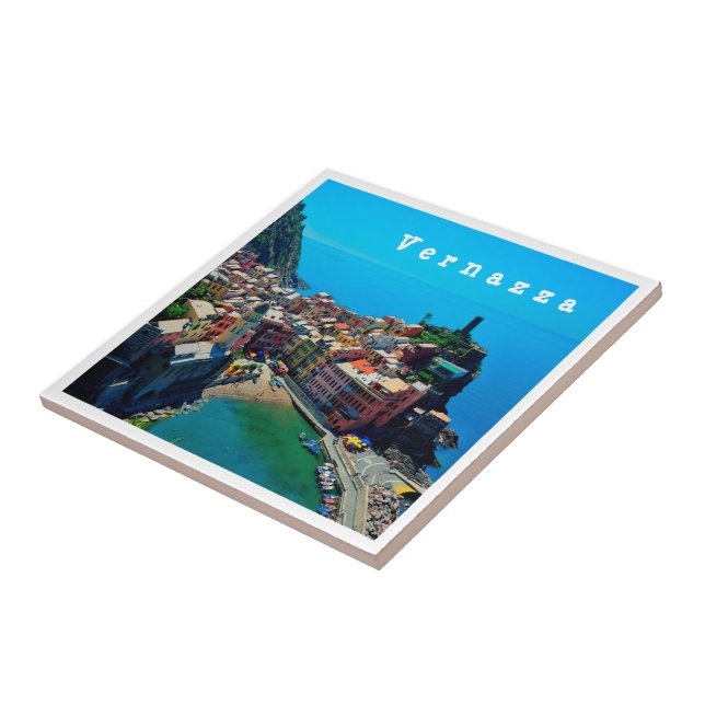 LGR022 VERNAZZA - Cinque Terre - Liguria - Ceramic Tile (Side)