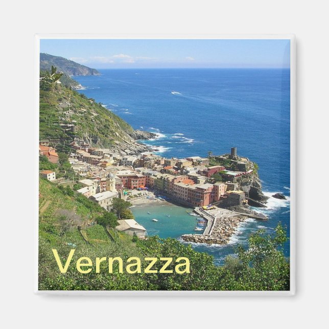 LGR031 VERNAZZA - Cinque Terre - Italy - Fridge Magnet (Front)