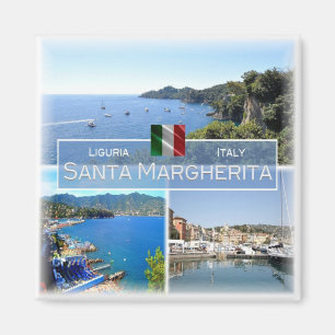 LGR065 SANTA MARGHERITA LIGURE, Mosaic, Fridge Magnet