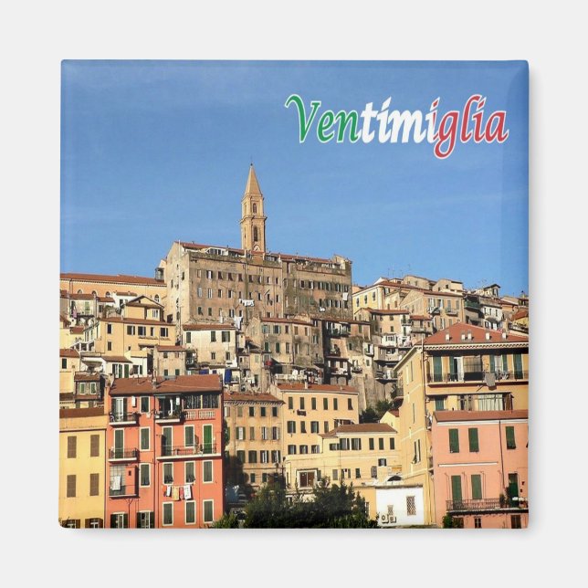 LGR073 VENTIMIGLIA, Liguria, Italy, Fridge Magnet (Front)