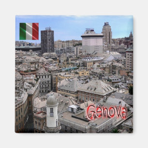 LGR151 GENOA Cityscape, Liguria, Italy, Fridge Magnet