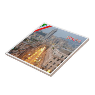 LGR163 GENOA, Brigata Liguria, Italy, Ceramic Tile