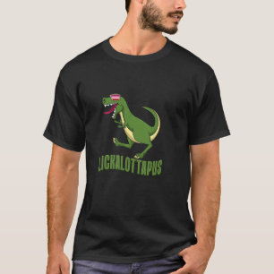 LGTBQ Dinosaur Lickalottapus Pun Humour for Pride  T-Shirt