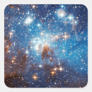 LH 95 Star Forming Region - Hubble Space Photo Square Sticker