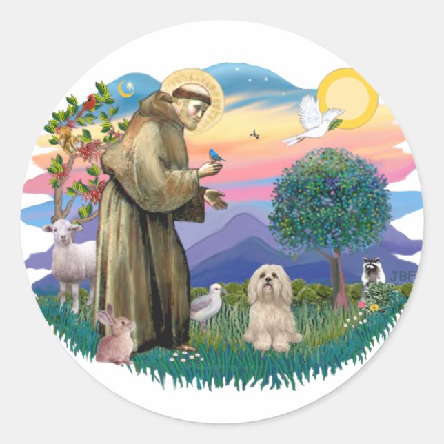 Lhasa Apso (#9) Classic Round Sticker (Front)