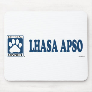 Lhasa Apso Blue Mouse Pad
