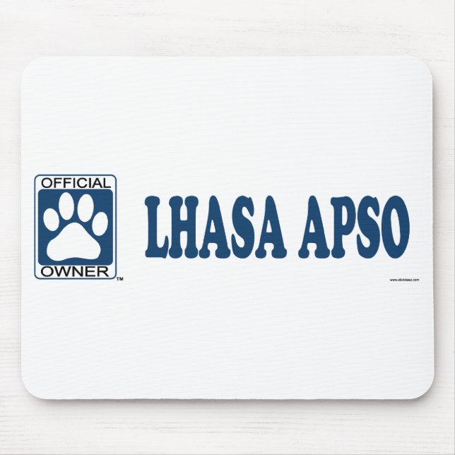 Lhasa Apso Blue Mouse Pad (Front)